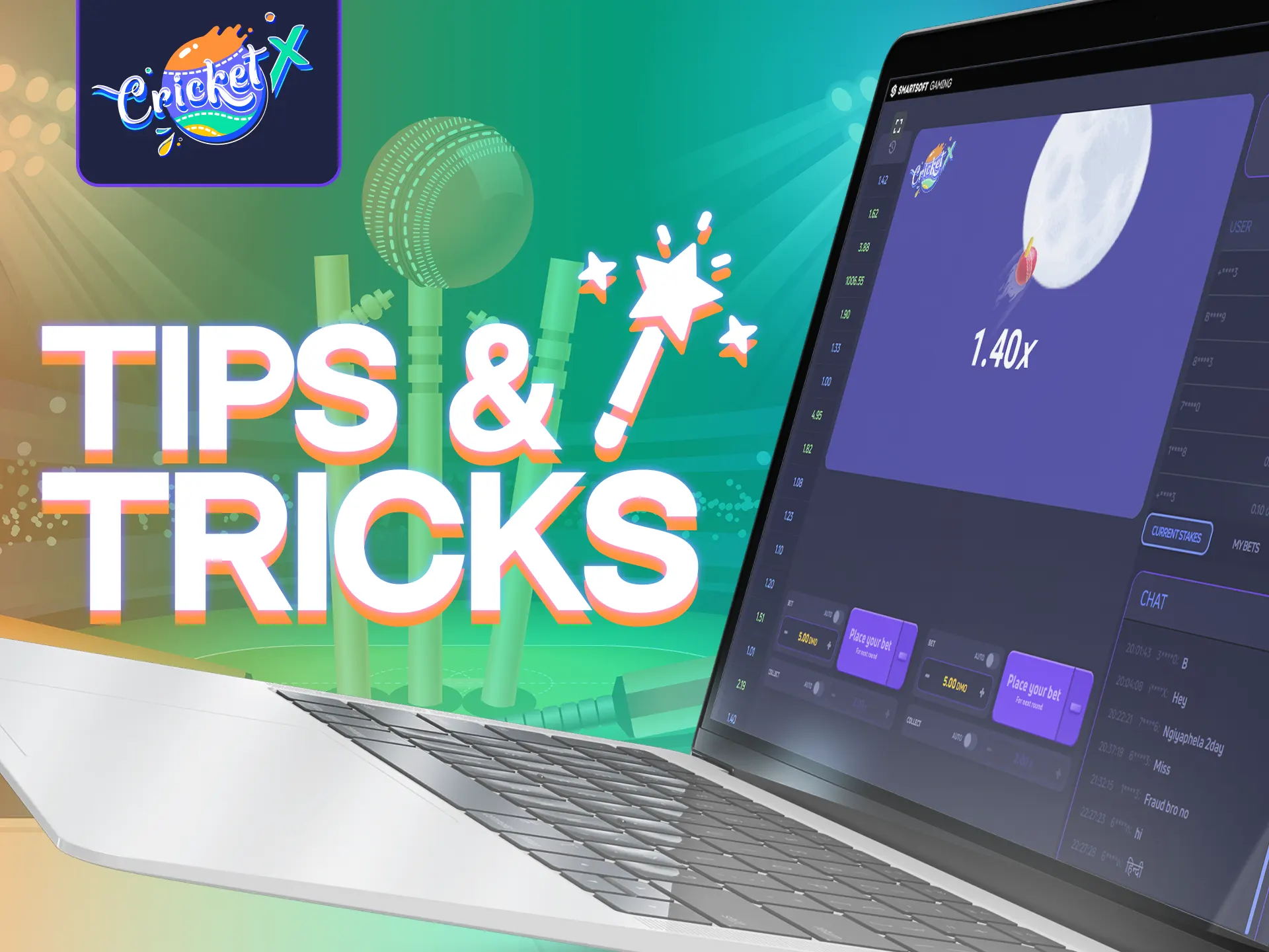 Find out some tips and tricks for the Cricket-X game.