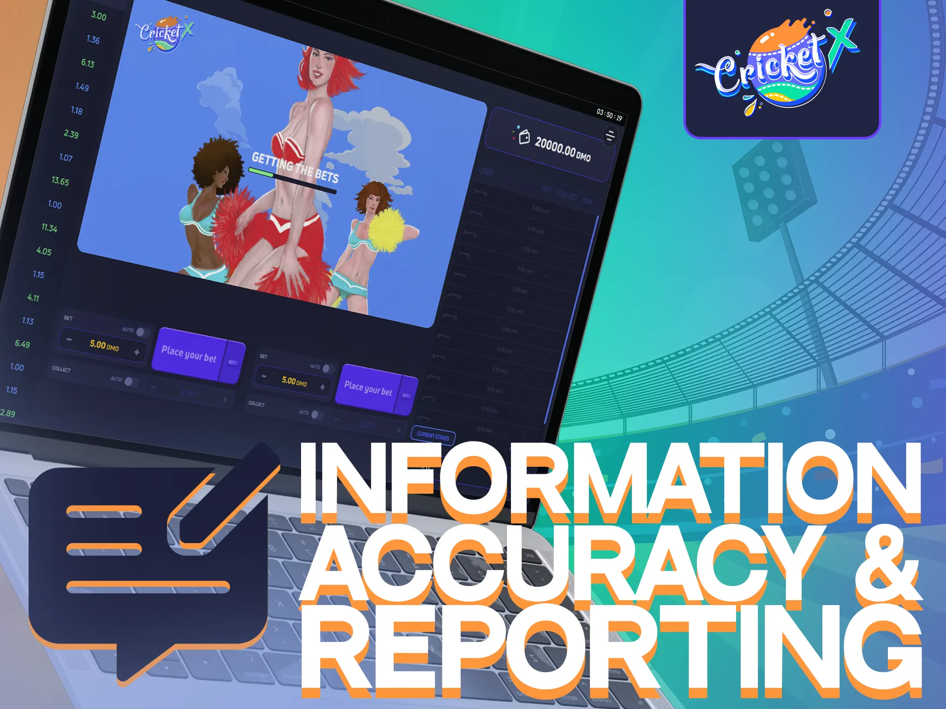 We are committed to the accuracy and reliability of information about the Cricket-X game.