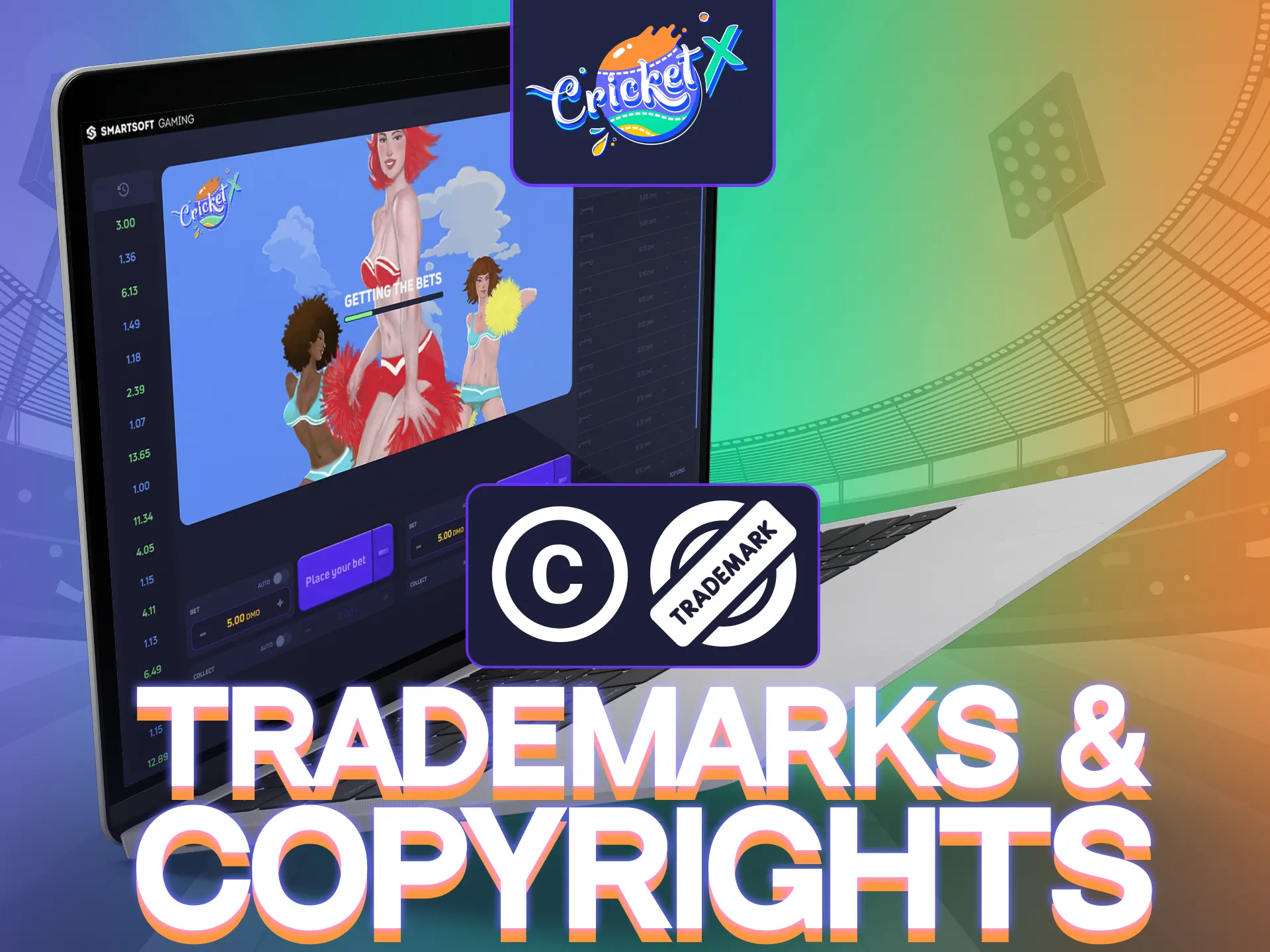 The Cricket-X name, logo, and trademark are under copyright protection.