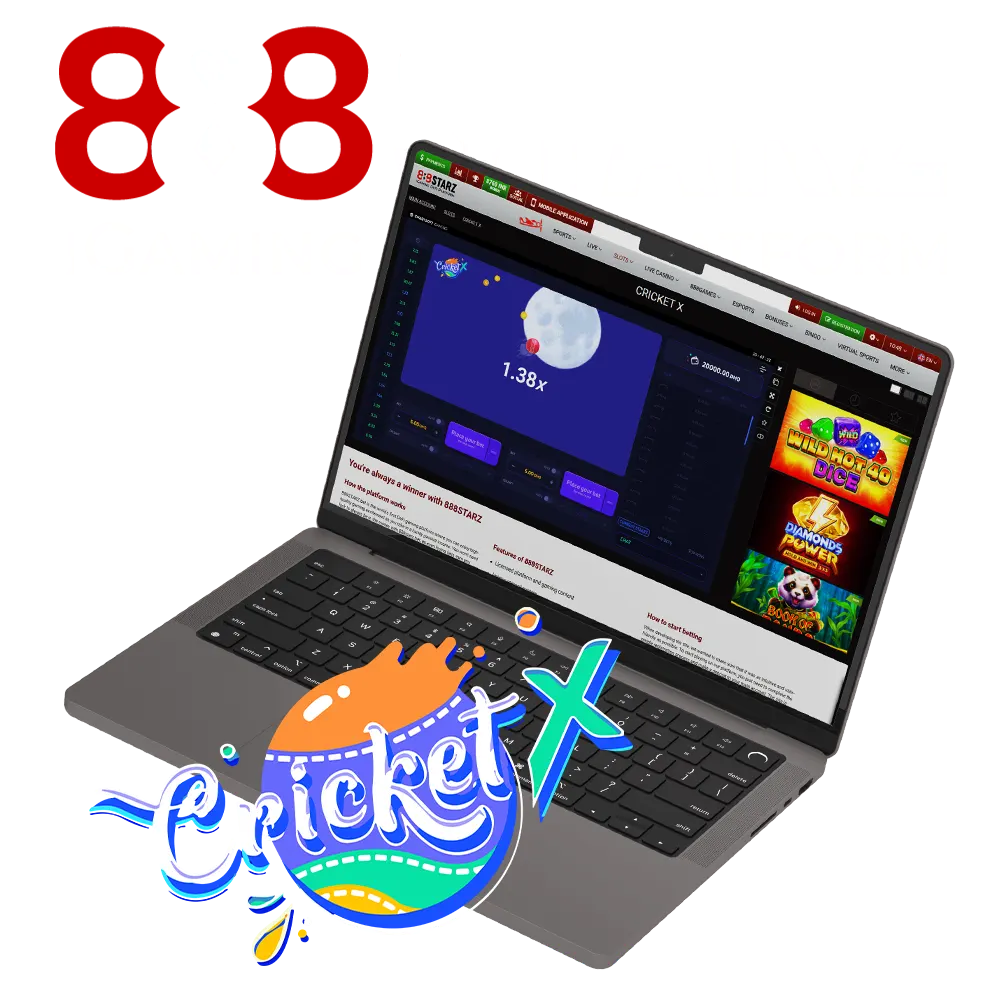 Play the popular Cricket X game at 888Starz with regular bonuses.