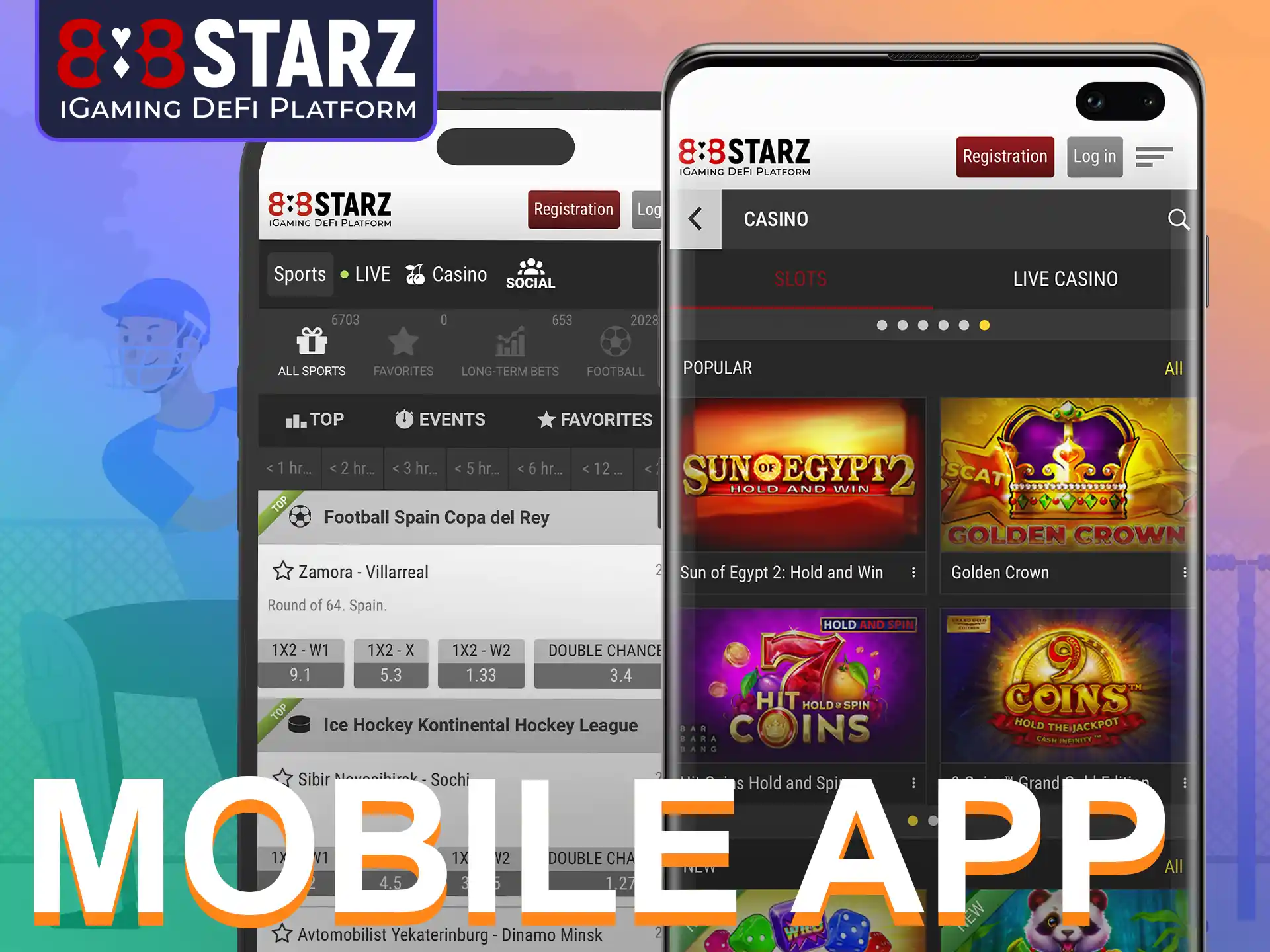 The 888Starz App is free for all users and has many features.