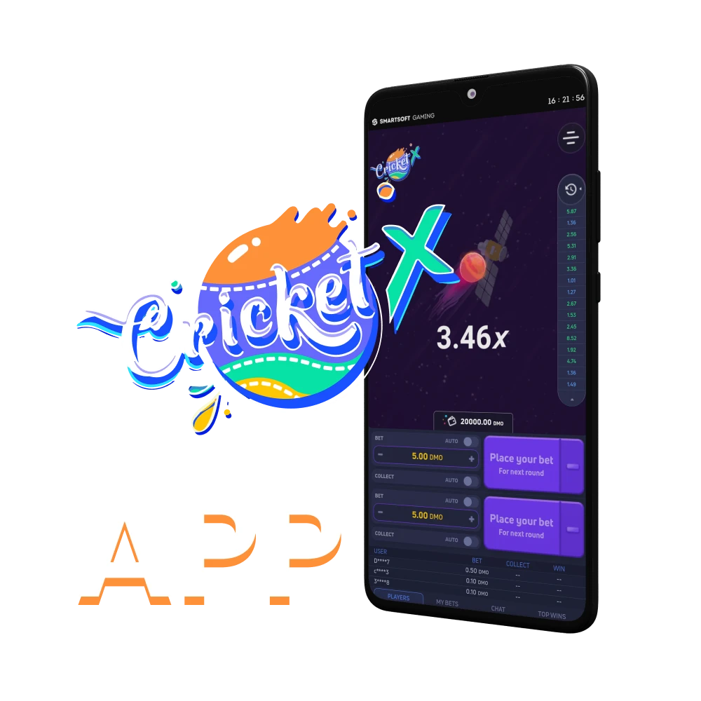 To play Cricket X, download the application to your device.