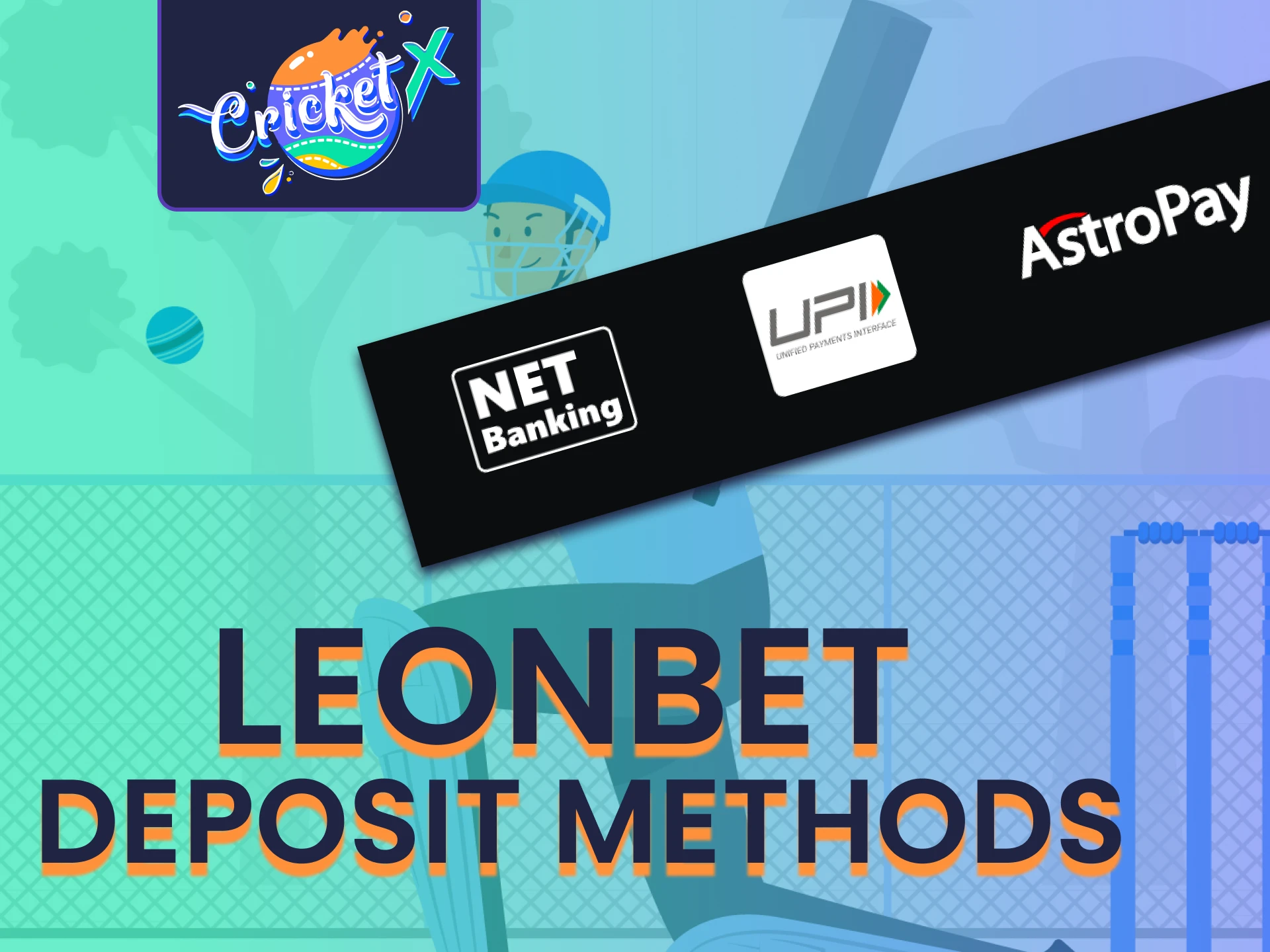 Top up your deposit on Leonbet to play Cricket X.