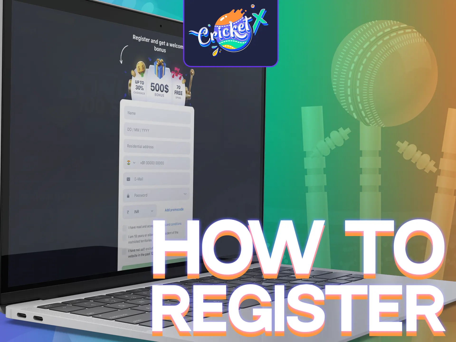 Find out how to register and start playing CricketX game.