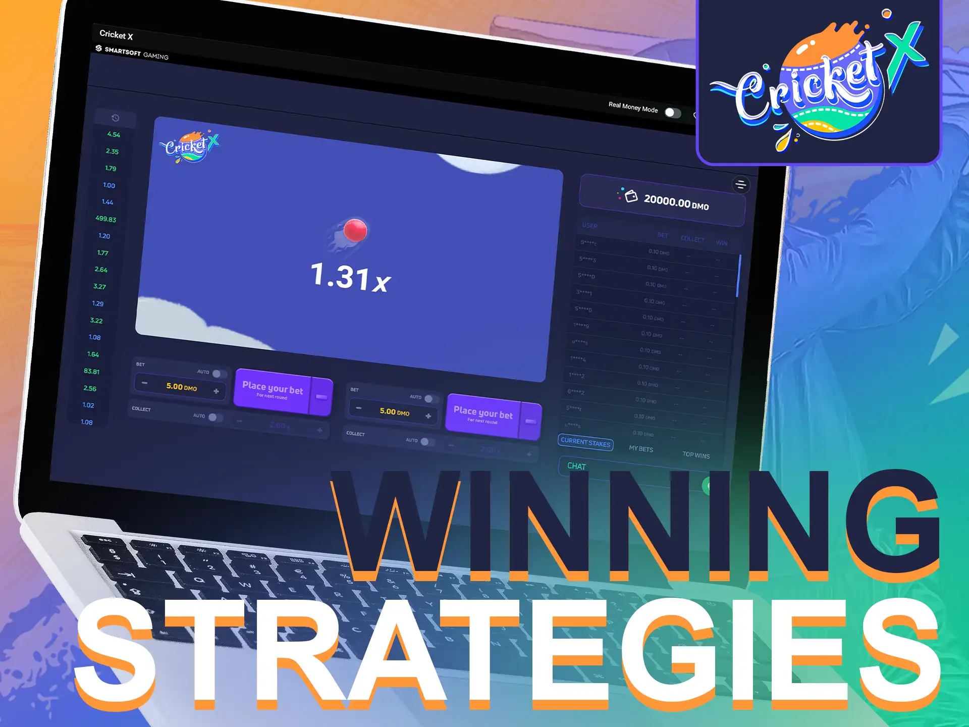 To claim big winnings use the suggested strategy options.