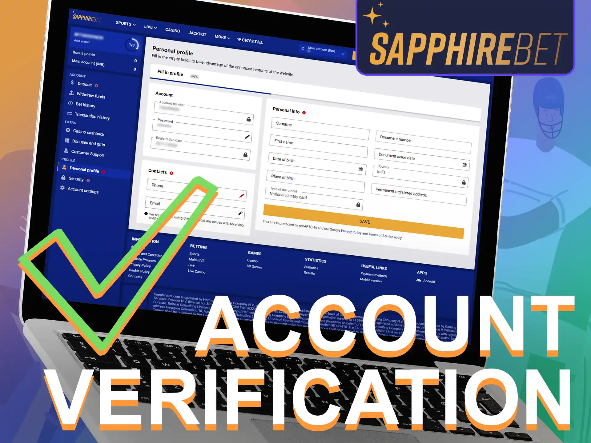 You need to go through the account verification procedure to be able to withdraw funds.