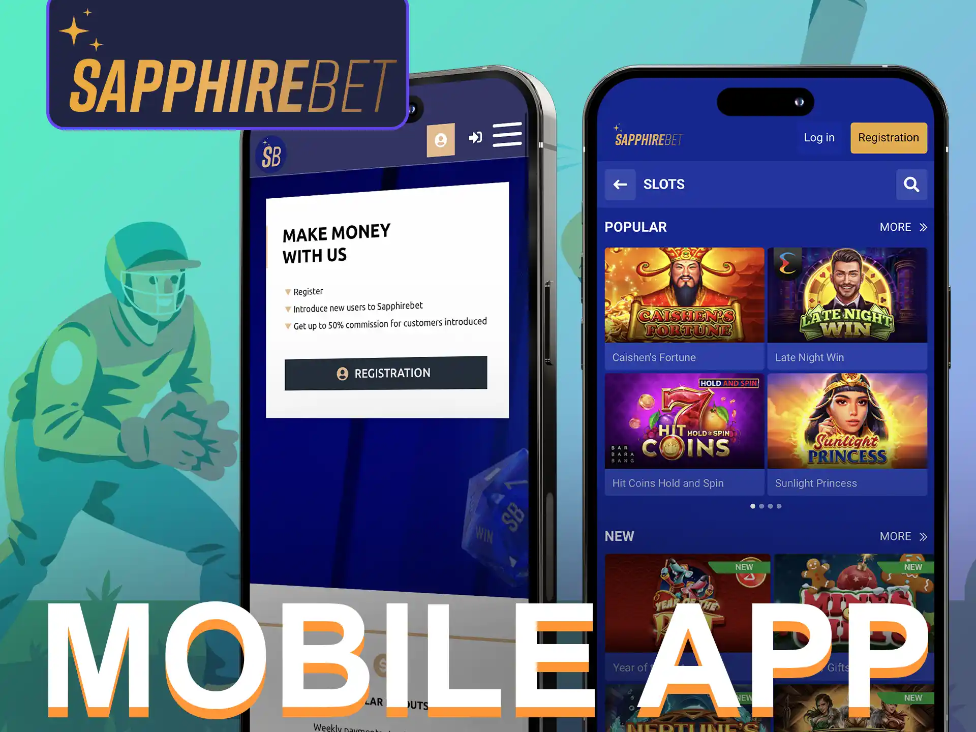 The SapphireBet app offers many special features for players.