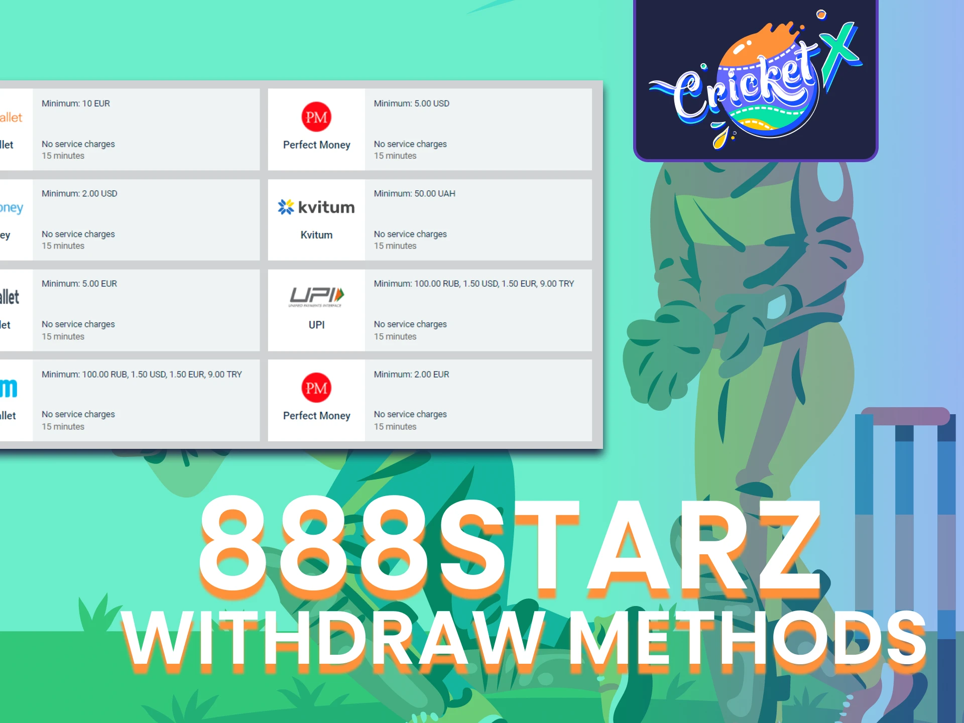 We will tell you about withdrawal methods on the 888starz website.