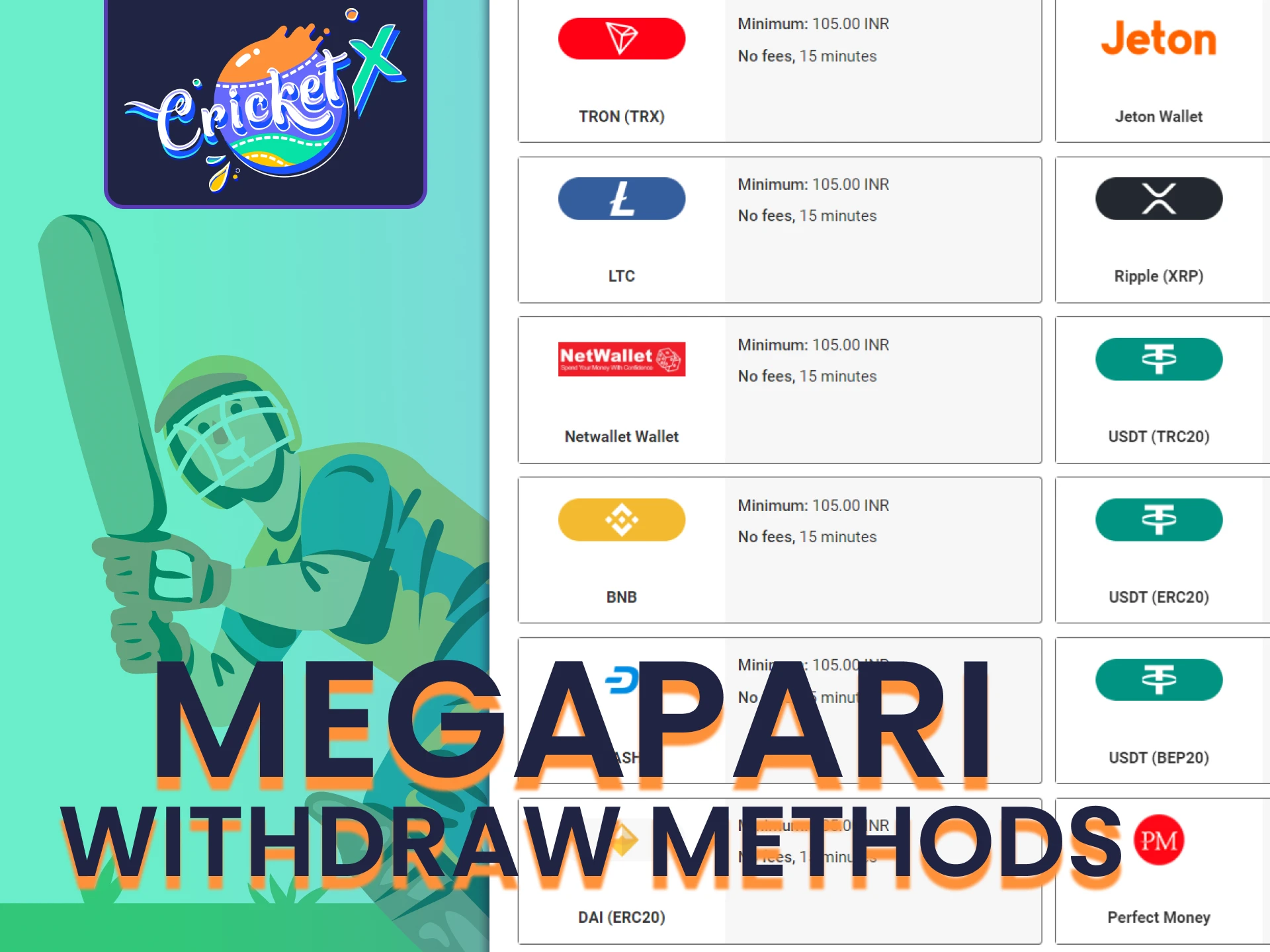 Withdraw funds after winning on Megapari.