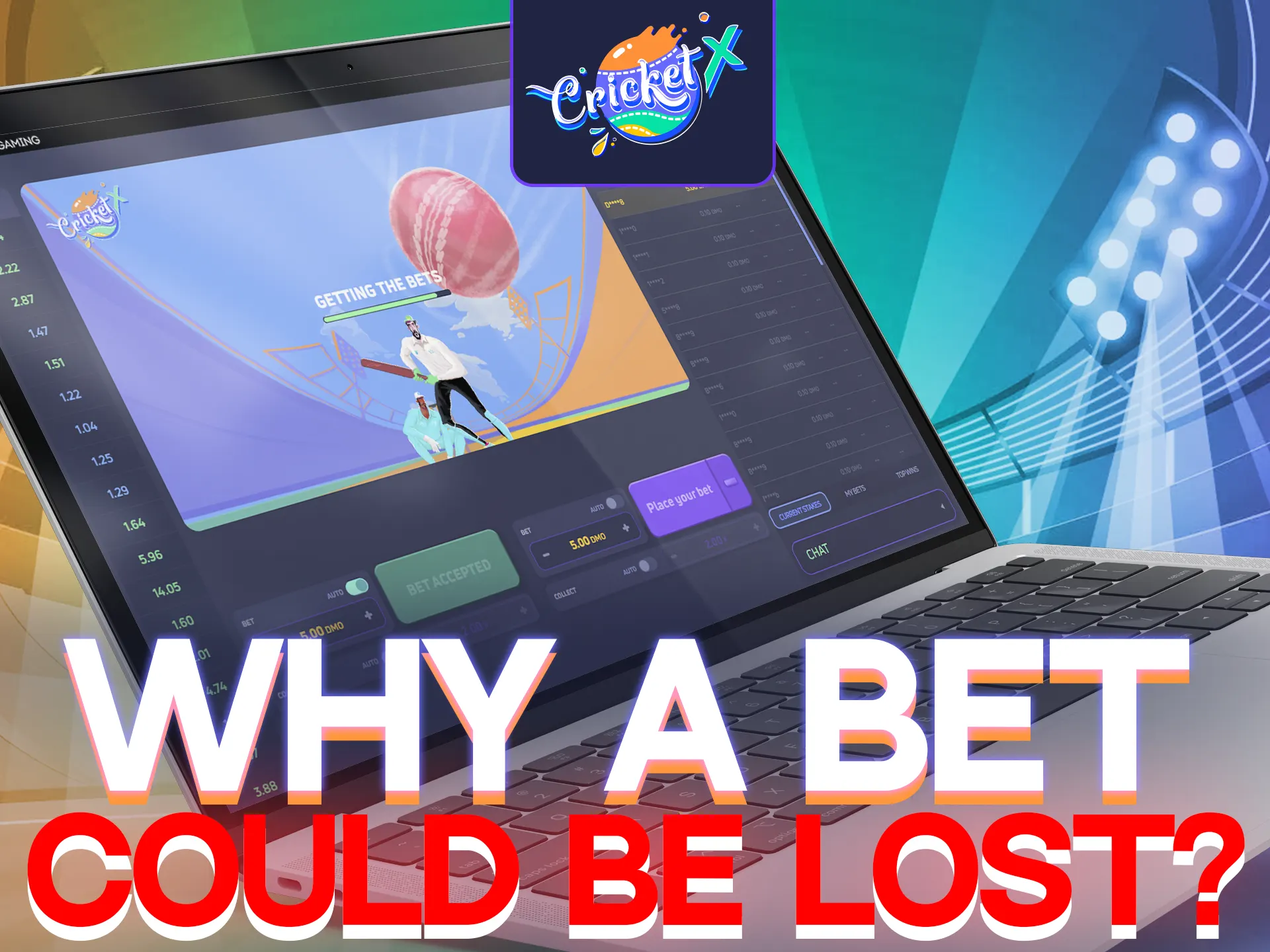 Avoid losing Cricket X bets: Don't cash out after ball collapse or miss multiplier cues.
