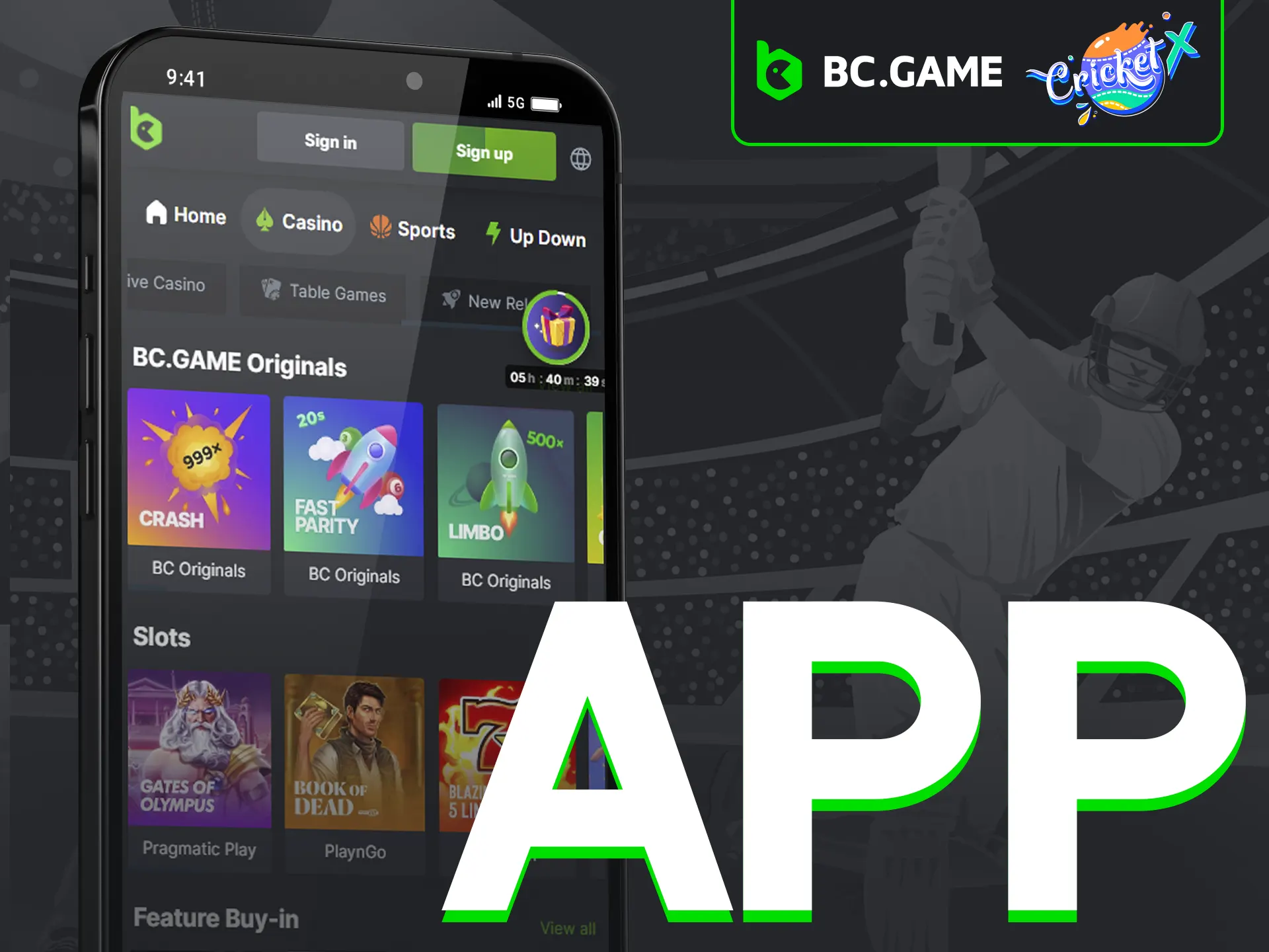 Bet and play on the go with BC Game's mobile app.