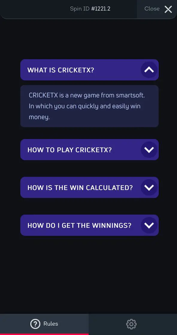 Carefully study the rules of the game of CricketX.