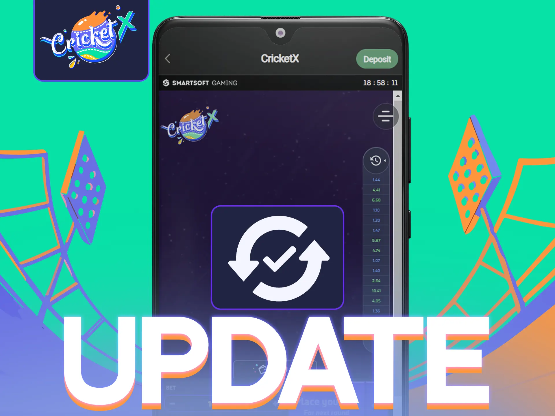 Keep Cricket X app updated for smooth gaming experience.